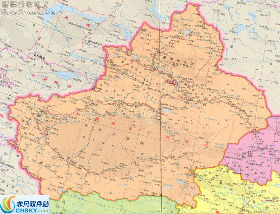 新疆地图全图图片界面