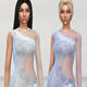 模拟人生4女士单肩侧透连衣短裙MOD v1.0