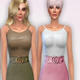 模拟人生4女士吊带背心束腰羊毛连衣短裙MOD v2.4