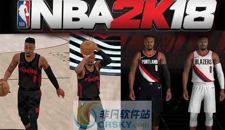 NBA2K18开拓者队达米安利拉德最新身形面补MOD v2.3