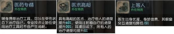 第五人格医生技能介绍 第五人格医生天赋加点攻略