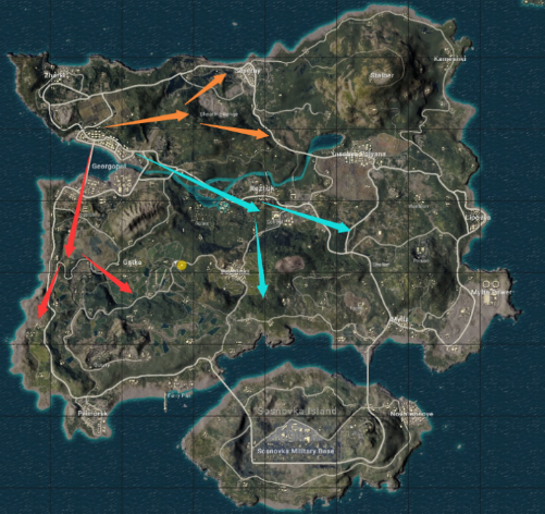 绝地求生发家致富降落地点与打法路线
