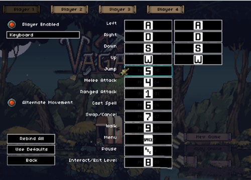 流浪Vagante更改游戏按键方法
