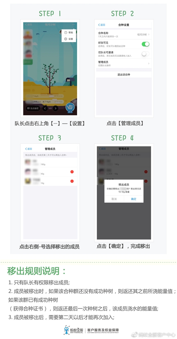 支付宝“种树”合种踢人2.0上线：这下任性踢踢踢了