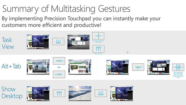 win10全新的触控板手势