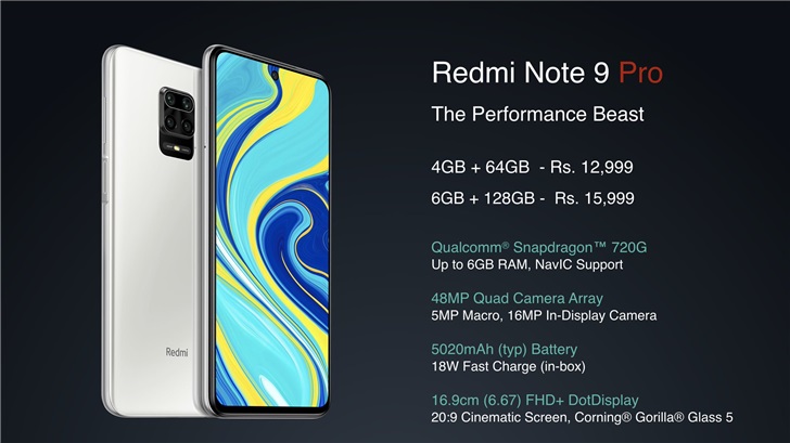 Redmi Note 9 Pro/Pro Max配置详情(redmi note12系列入网价格)