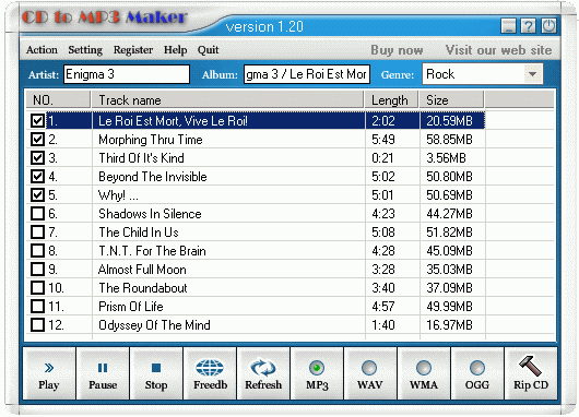 CD to MP3 Maker v2.52