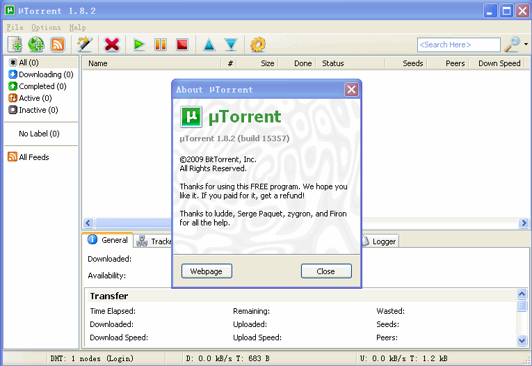 utorrent 0.1 kb/s