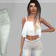 模拟人生4女士褶皱休闲紧身裤MOD v2.3